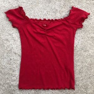 🌸 Hollister Ruched Tee